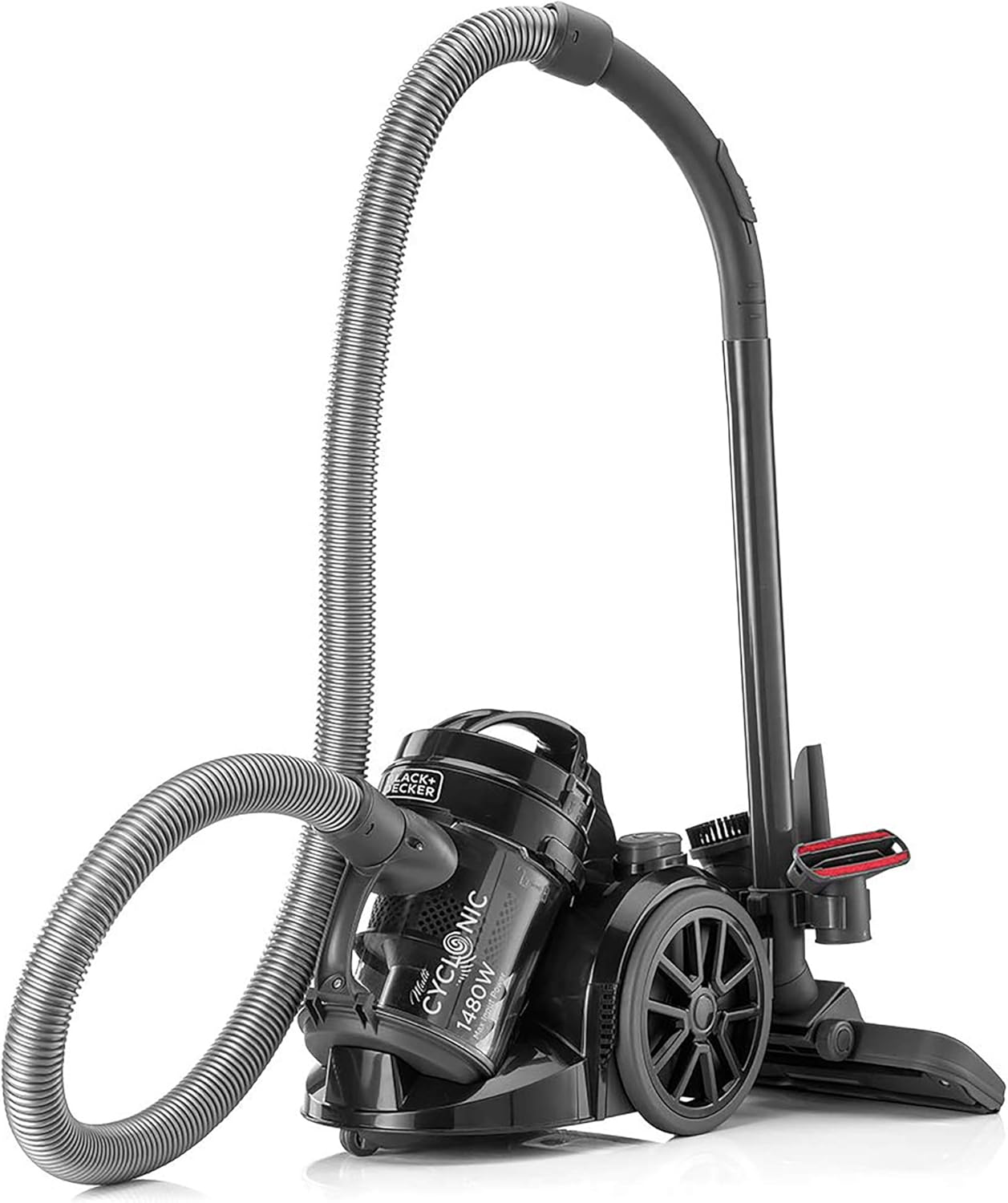 مكنسة كهربائية Black & Decker بقوة 1400 واط بدون كيس | أسود مكنسة كهربائية Black & Decker بقوة 1400 واط بدون كيس | أسود